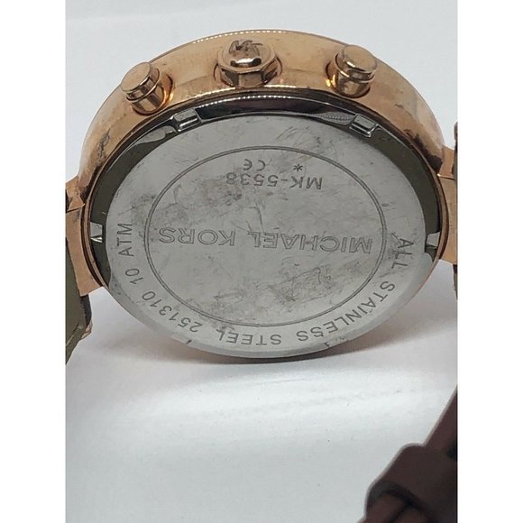 Michael Kors MK5538 Women Brown Leather Analog Ros main image 8
